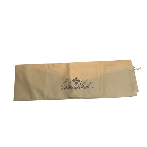 Patricia Nash Large Tan Drawstring Dust Shoe Pouch HandBag Storage (21”x22”) New - Picture 7 of 9